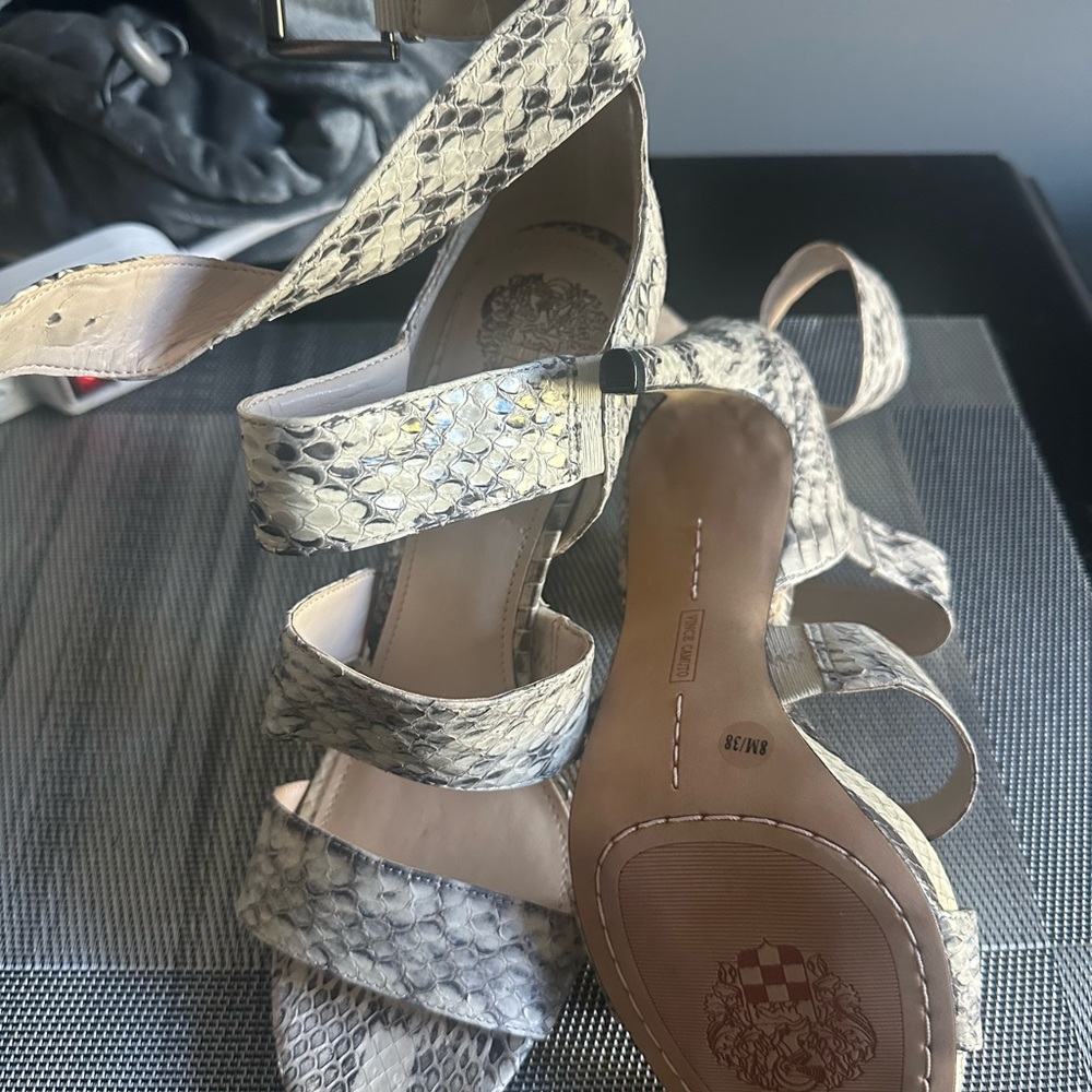 Women's Snakeskin Strappy Sandals